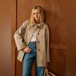 ISO Sézane Carter Jacket in Light Beige Size 36